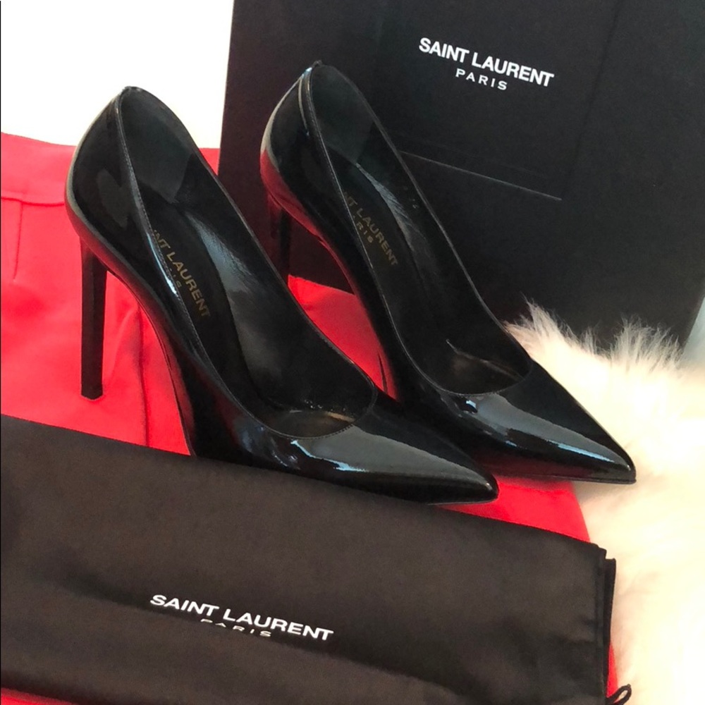 Saint Laurent Black Patent Pumps size 6